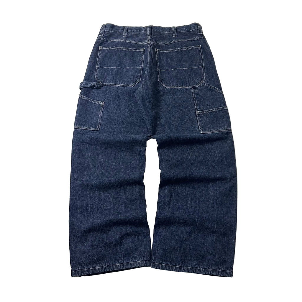 Faded Glory Carpenter Pants Fleece-lined in Dark Indigo (Size 32)