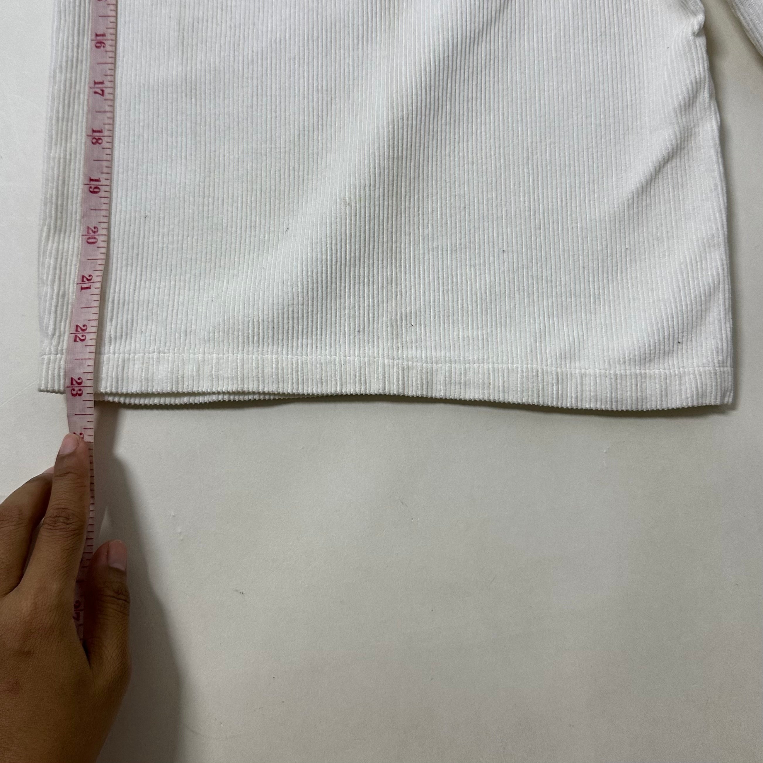 RRY White Corduroy Jorts (Size 32) - SOLD