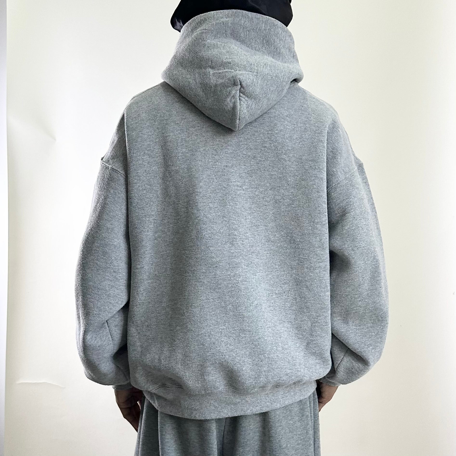 Vintage 90’s Soffe Boxy Fit Hoodie Jacket in Heather Gray Made in USA (Size Large)