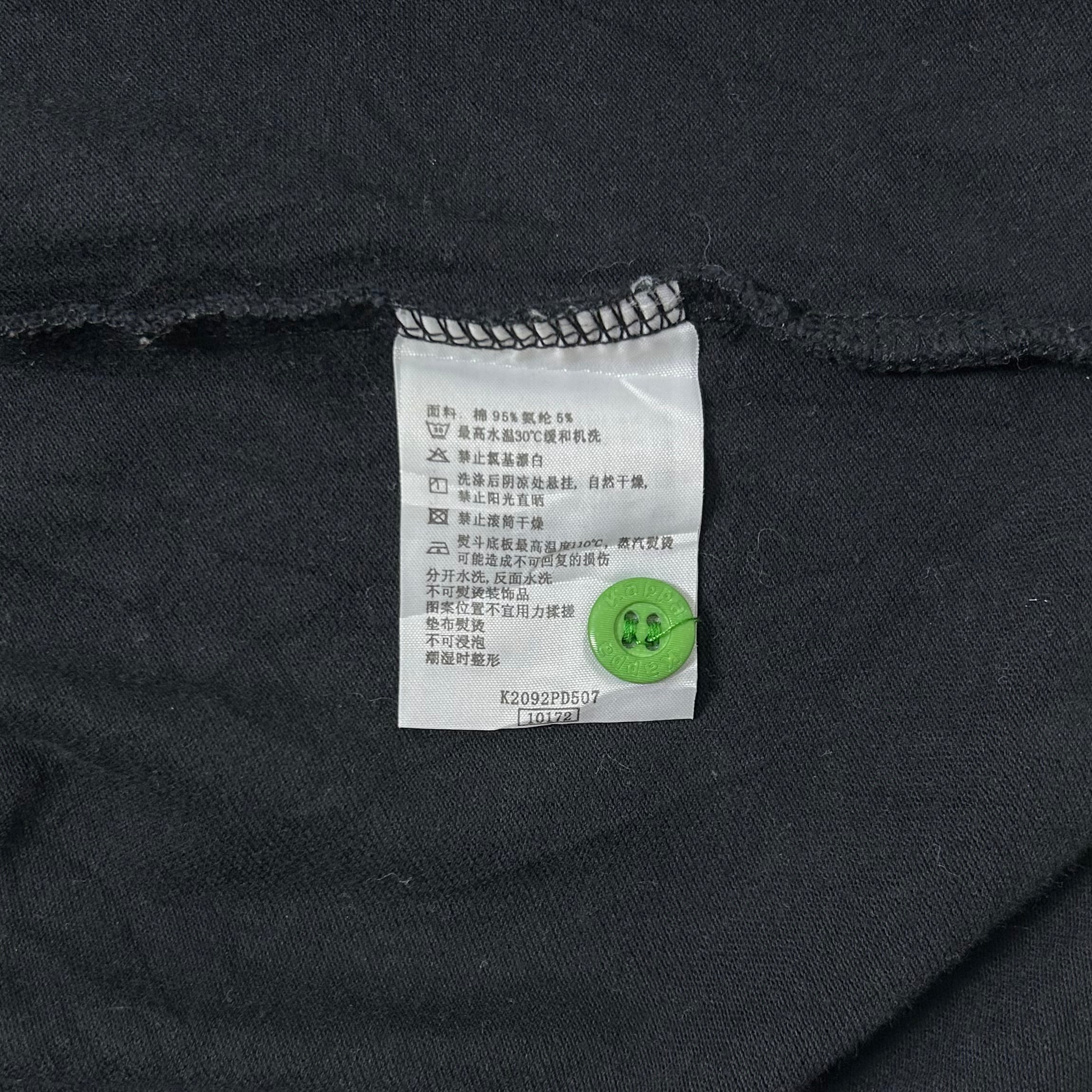 Kappa Jamaica Polo T-shirt in Black Size XL (Best Fit Large)