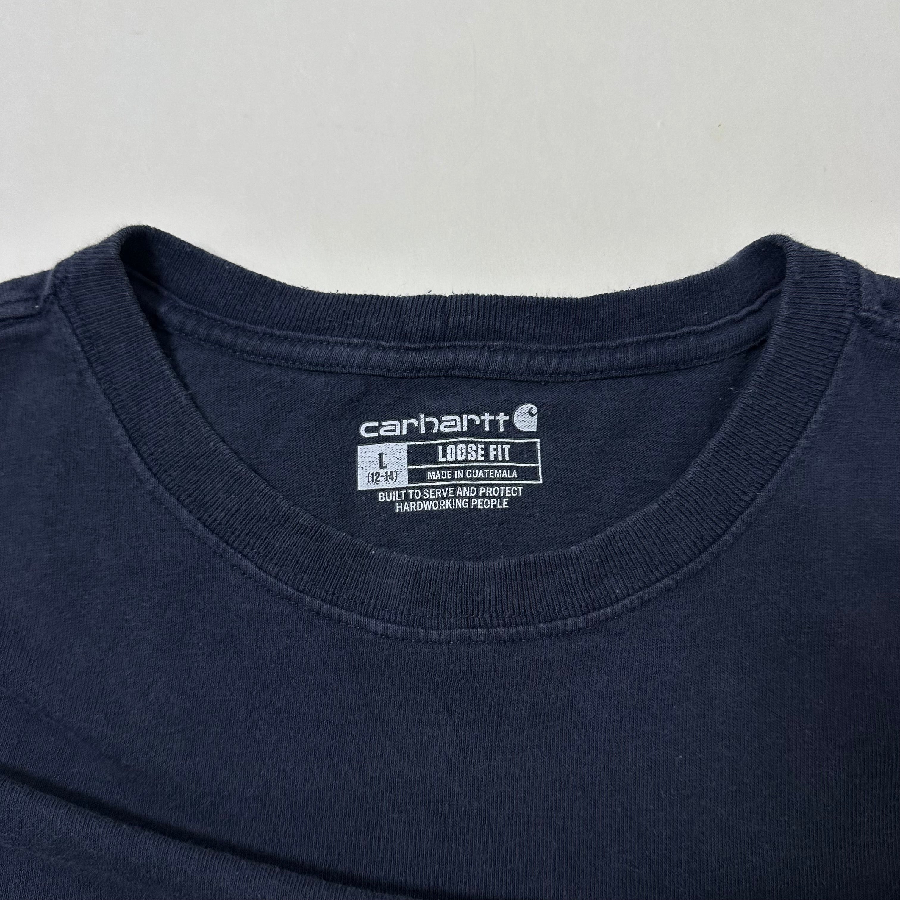 Carhartt K87 Pocket T-shirt in Navy Size Large Youth (Fits Medium Adult) - SOLD