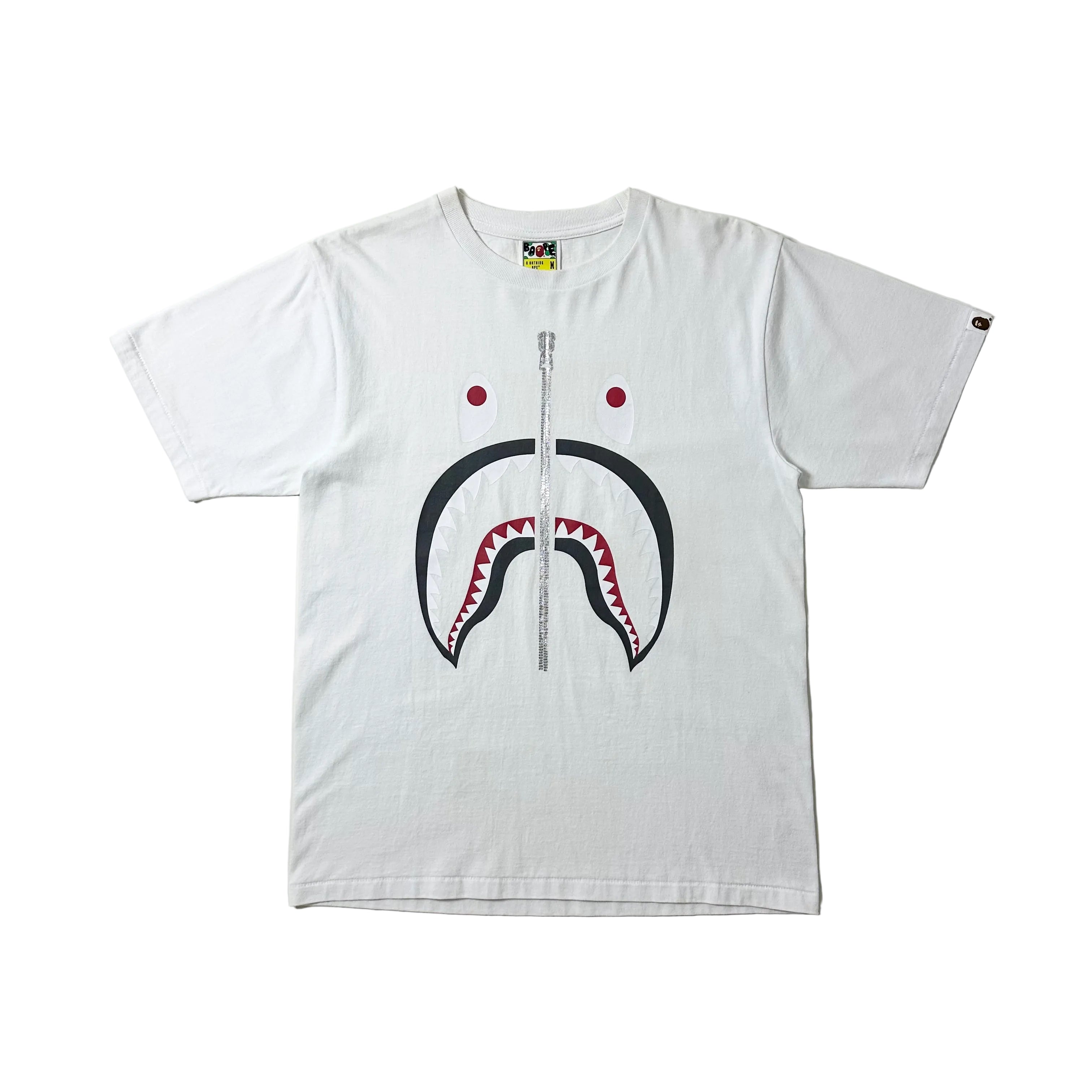 BAPE Shark T-Shirt in White (Size Medium)