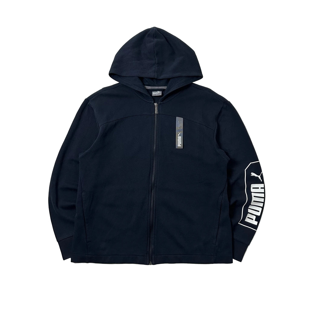 Puma Zip-up Hoodie Jacket in Black (Size Medium)
