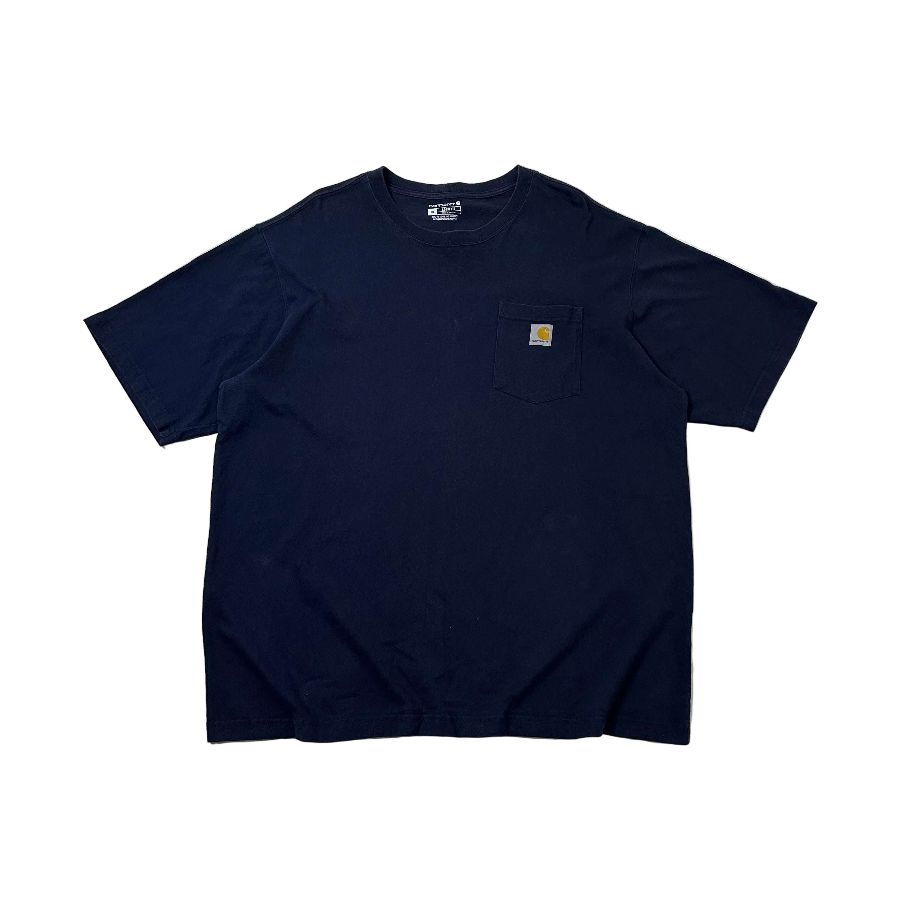 Carhartt K87 Pocket Tee in Navy Blue (Size XL)