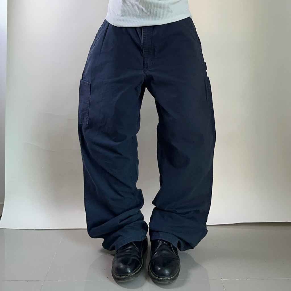 Carhartt Original Dungaree Fit Carpenter Pants Navy Size 36