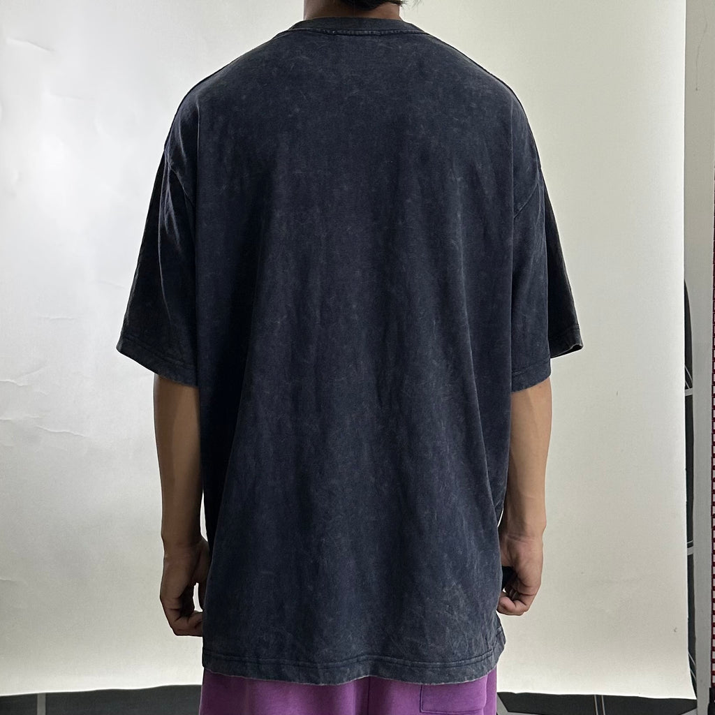 Nautica Japan Pigment Dyed Pocket Tee in Navy (Size Large) Oversized Heavy Cotton