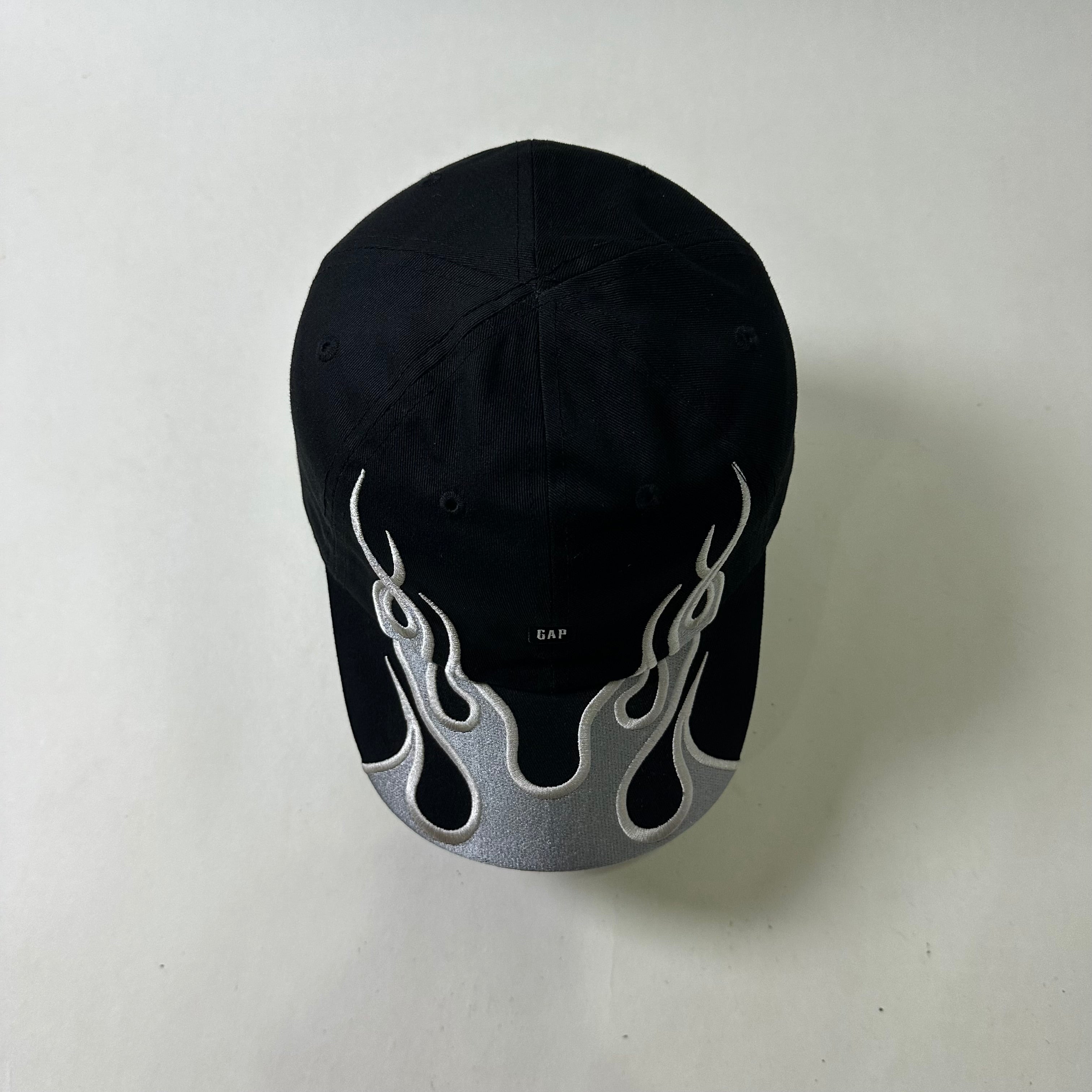 Yeezy Gap Embroidered Flame Cap in Black One Size (OFF Only)