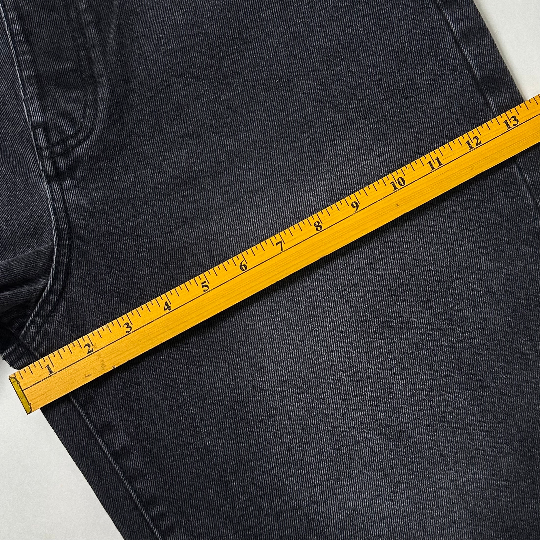 Refuge Denim Baggy Jorts in Washed Black (Size 34-35)