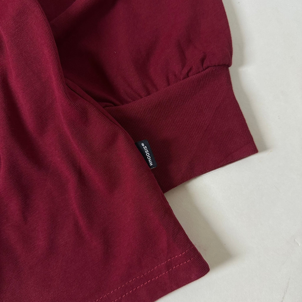WHOOSIS Long-sleeve T-Shirt in Burgundy (Size XL)