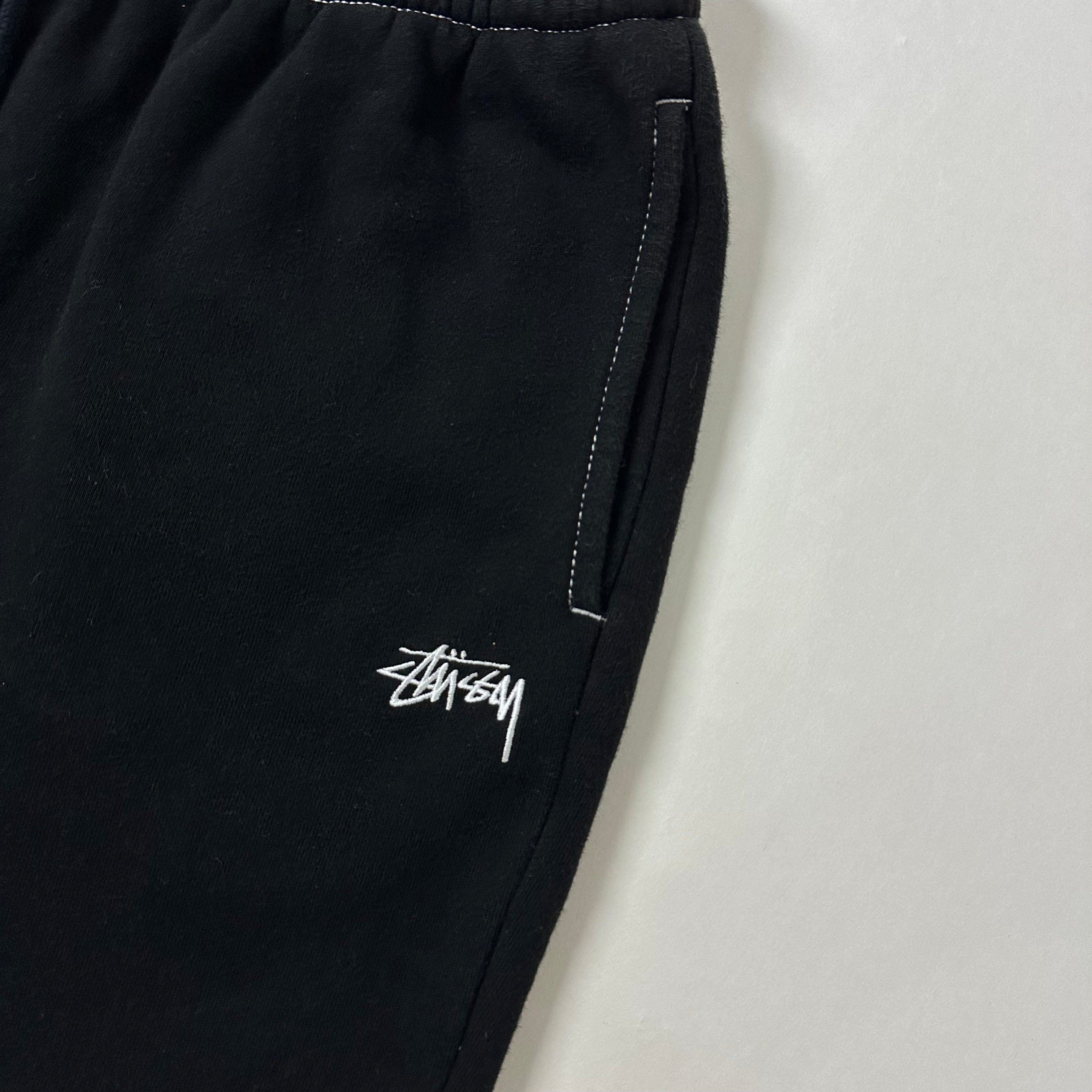 Stussy Sweat Shorts Embroidered Logo in Black (Size 30-38)