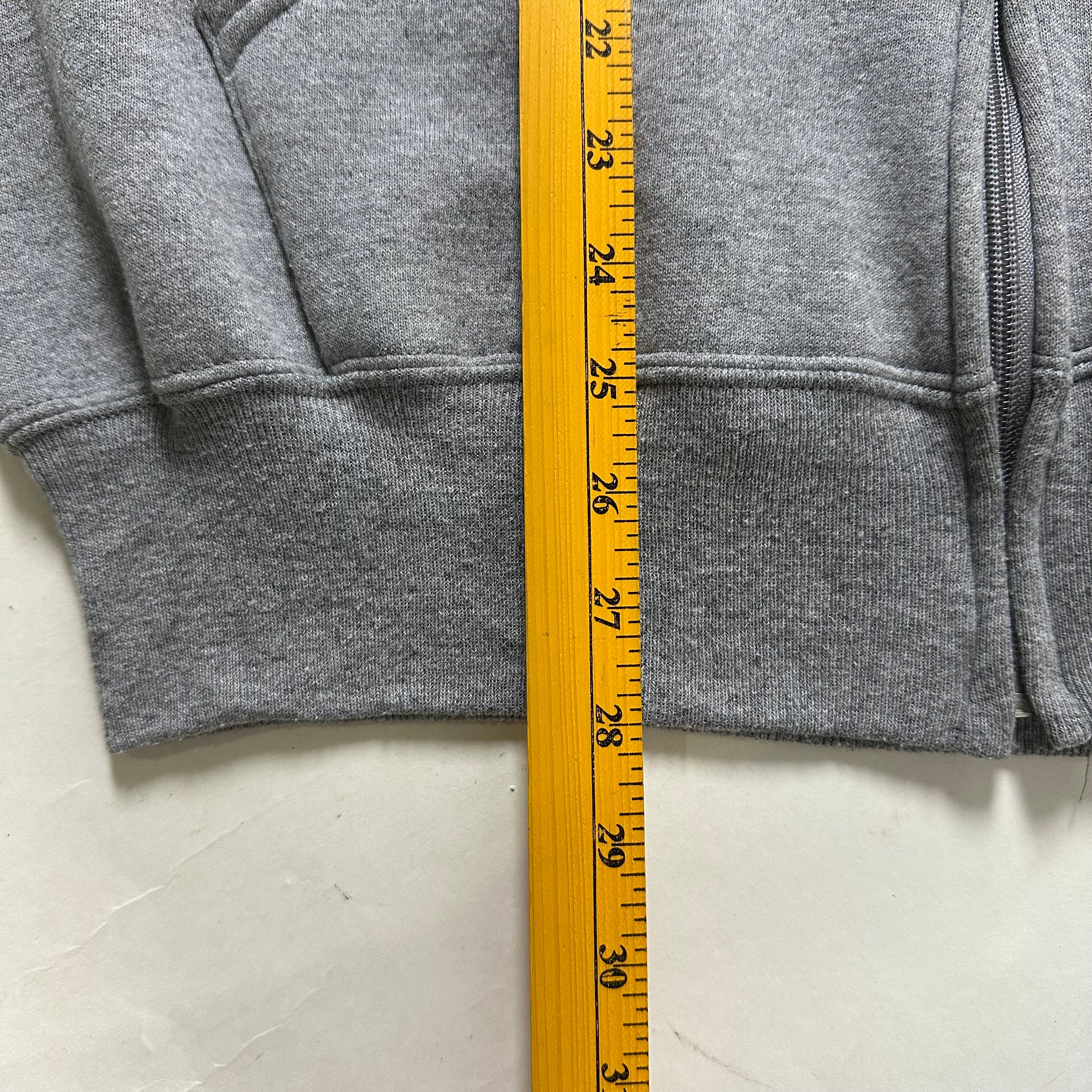 Vintage 90’s Russell Athletic Full-zip Hoodie Jacket in Gray (Size Large)