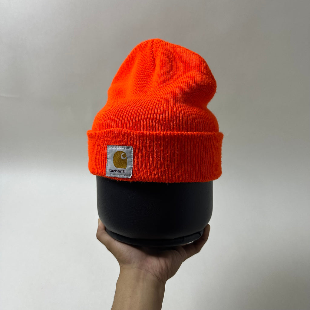 Carhartt Knit Cuffed Beanie in Bright Orange (One Size)