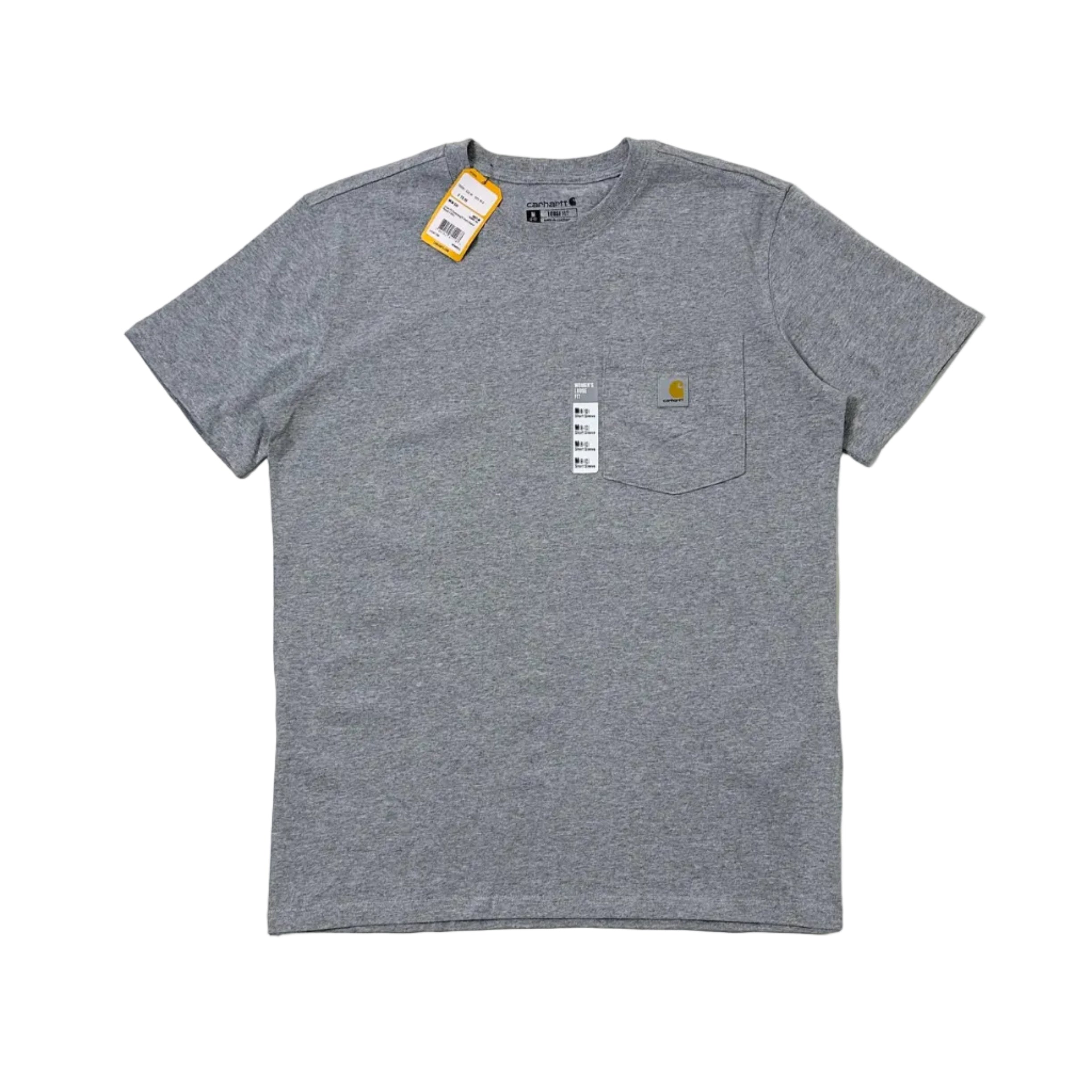 BRAND NEW Carhartt K87 Pocket T-shirt Unisex Heather Gray (Fits Small-Medium)