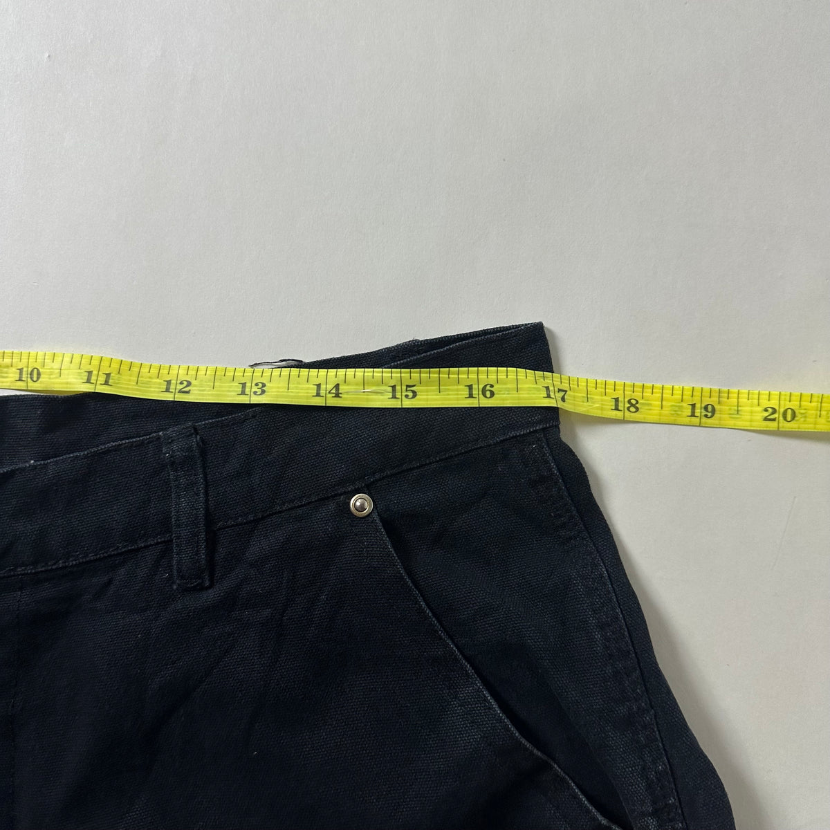 AUTICUP Double Knee Carpenter Pants in Black (Size 34)