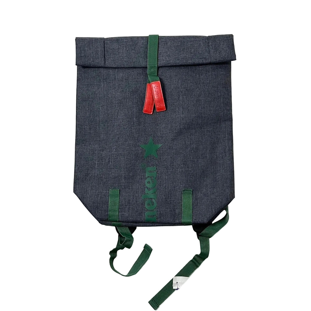 Heineken Soft Side Cooler Backpack Gray Insulated Fold-Top Korean Promo