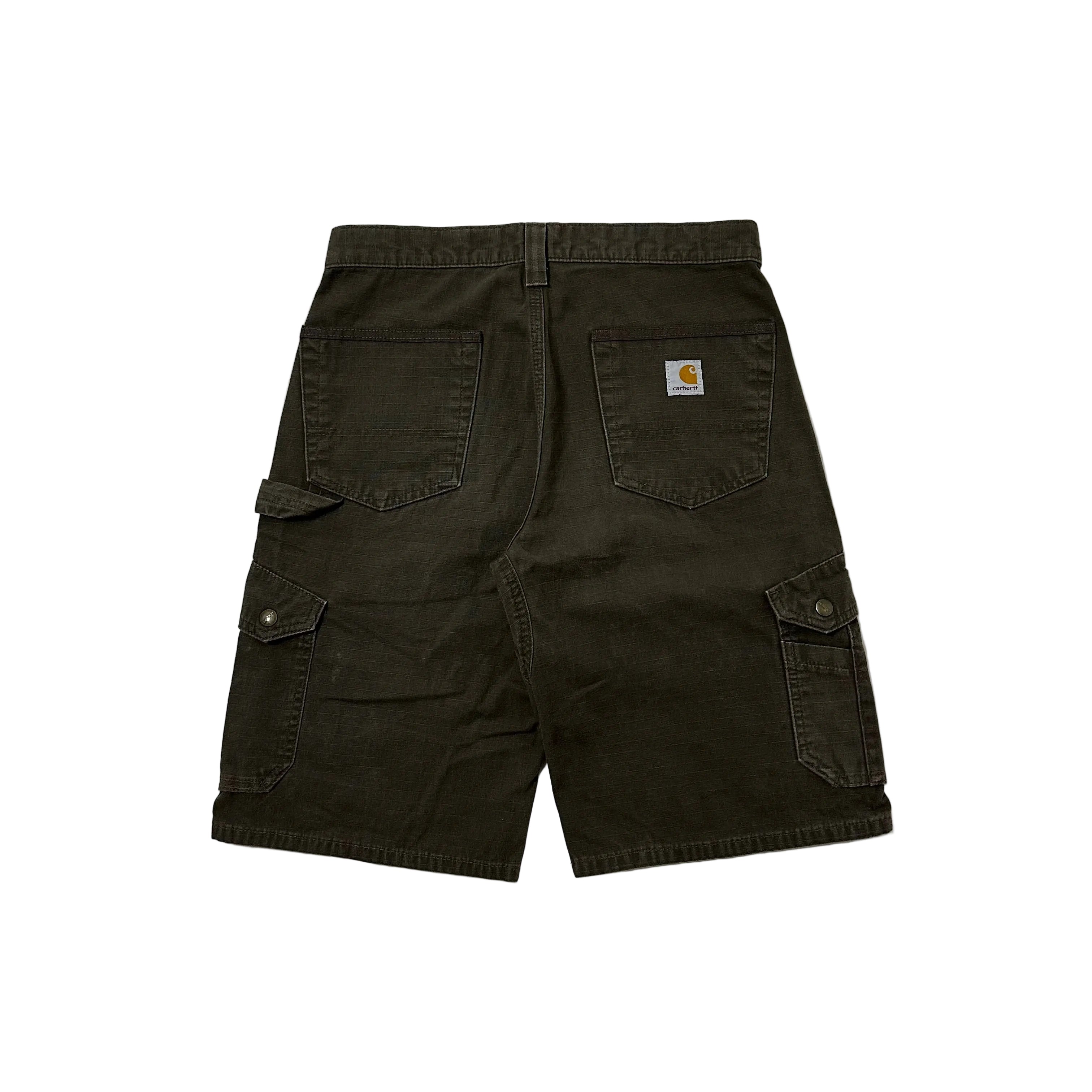 Carhartt Ripstop Cargo Shorts Dark Coffee Size 30