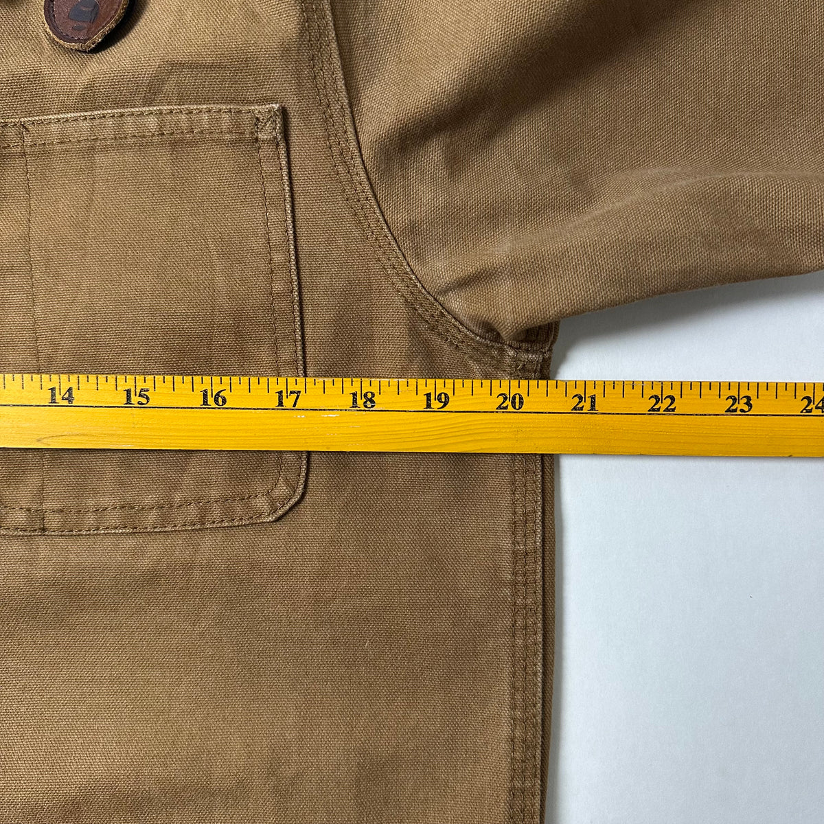 AAPE by A Bathing Ape Chore Coat Jacket Corduroy Collar in Brown Canvas (Size Large)