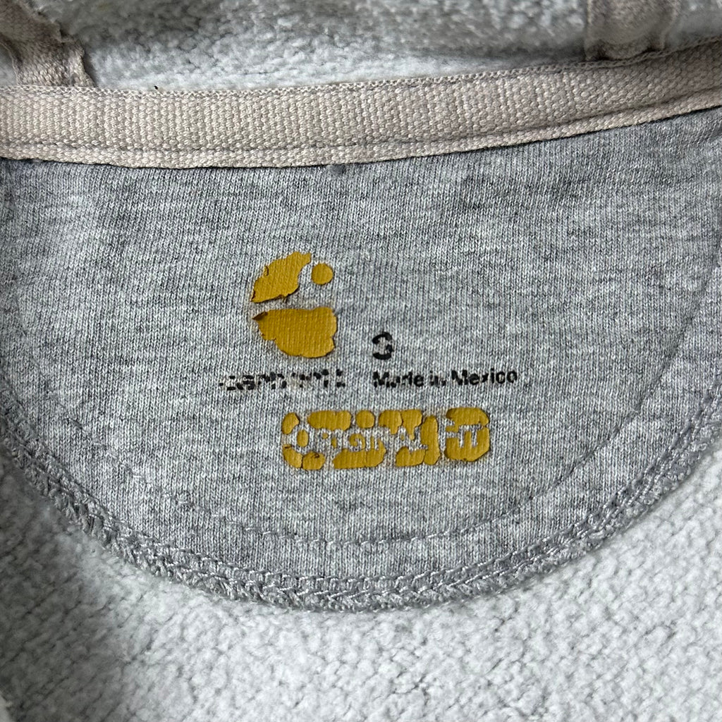 Carhartt Script Hoodie Jacket in Heather Gray (Size Small)