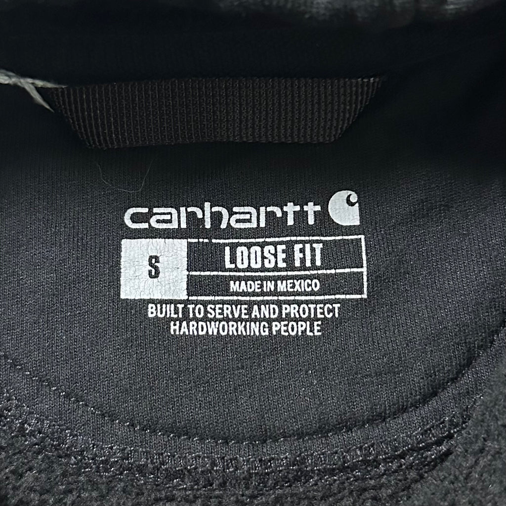 Carhartt Script Hoodie Jacket in Black (Size Small)