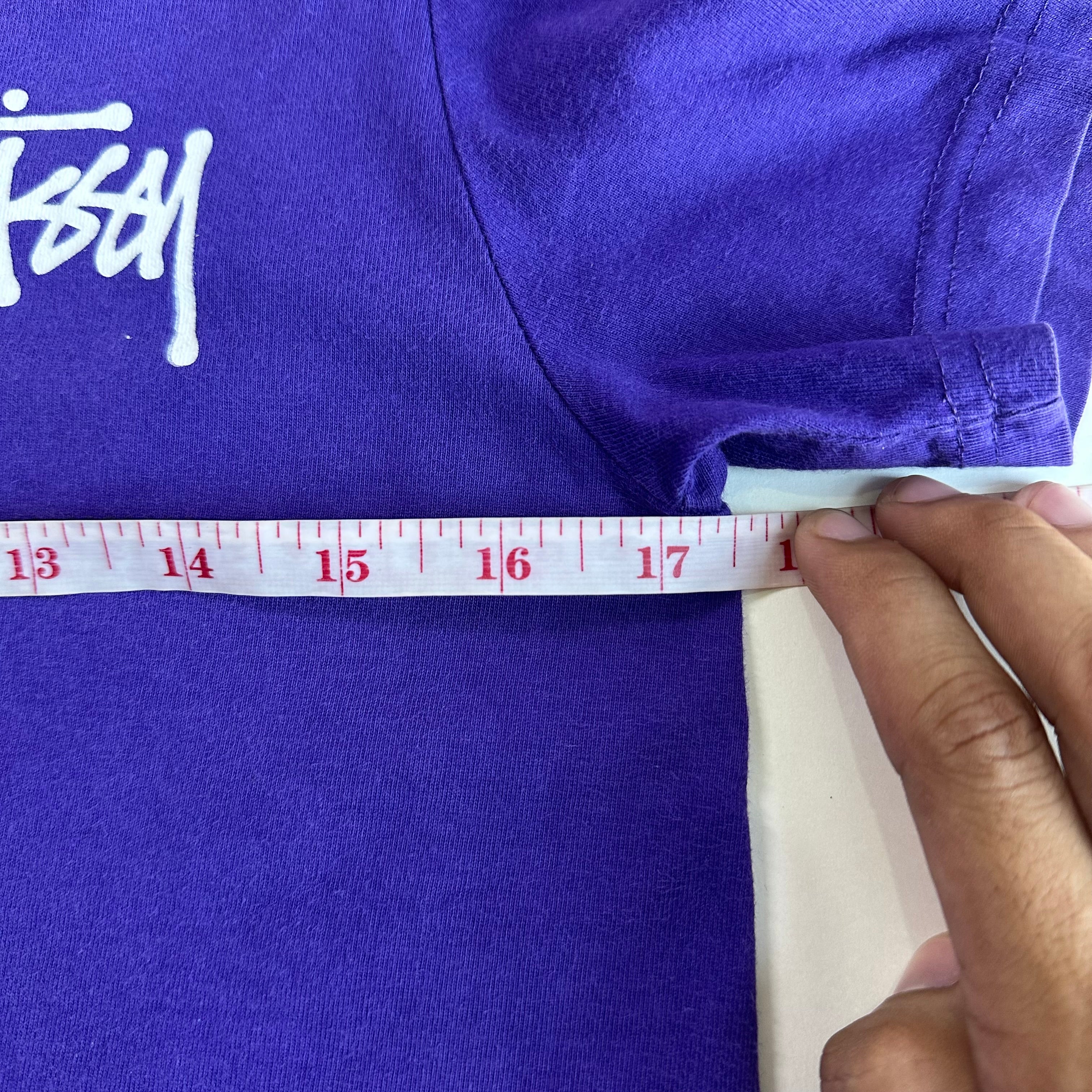 Stussy Basic Logo T-shirt Purple Small
