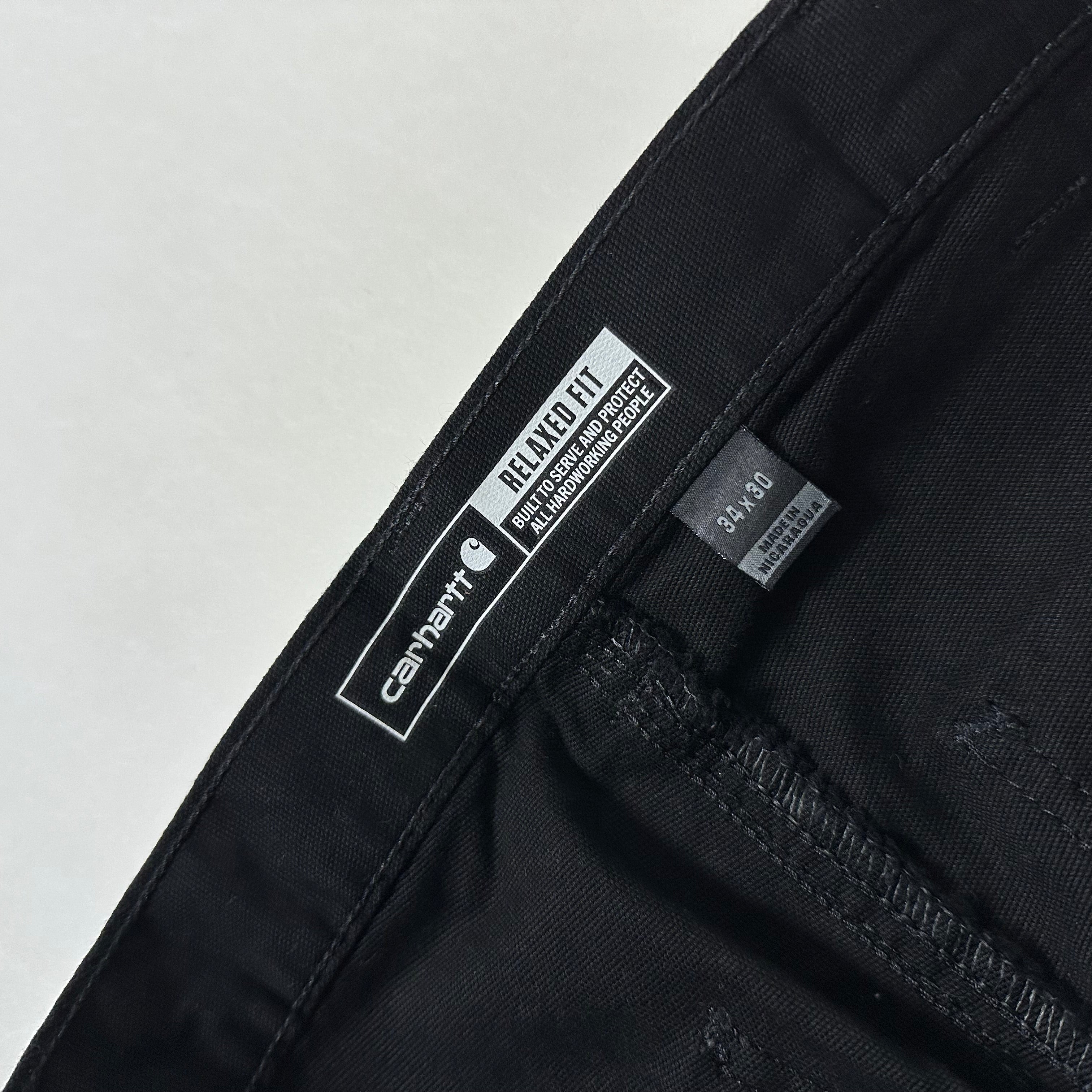Carhartt Rugged Flex Relaxed Fit Pants Black Size 34