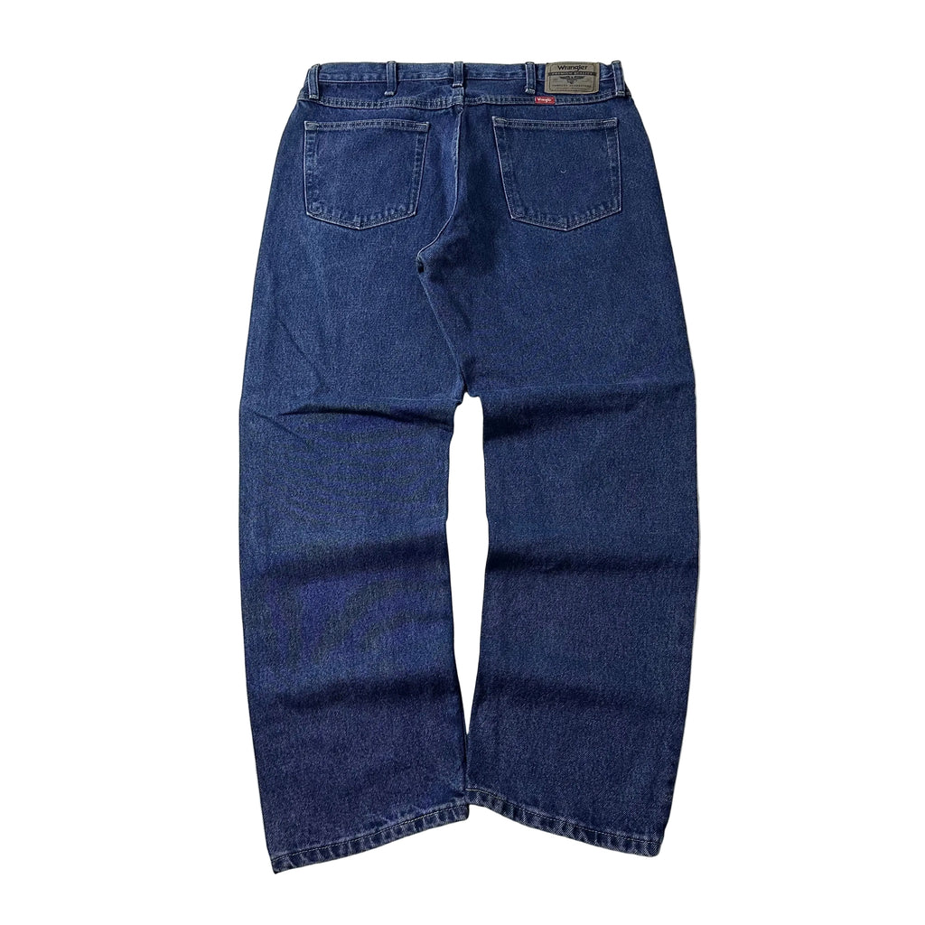 Wrangler Five Star Premium Denim Relaxed Fit Jeans in Dark Stone (Size 34)