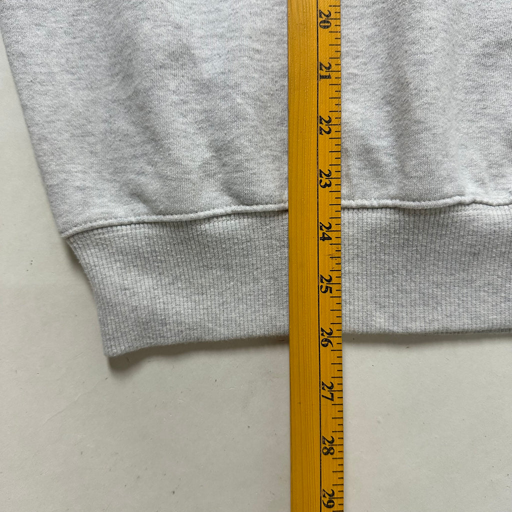 Champion Polo Sweatshirt in Light Gray (Size Medium) Boxy Fit