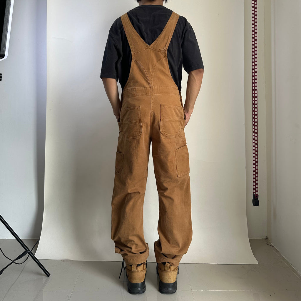 Carhartt Duck Bib Overalls Double Knee Brown (Size 32-34) - SOLD