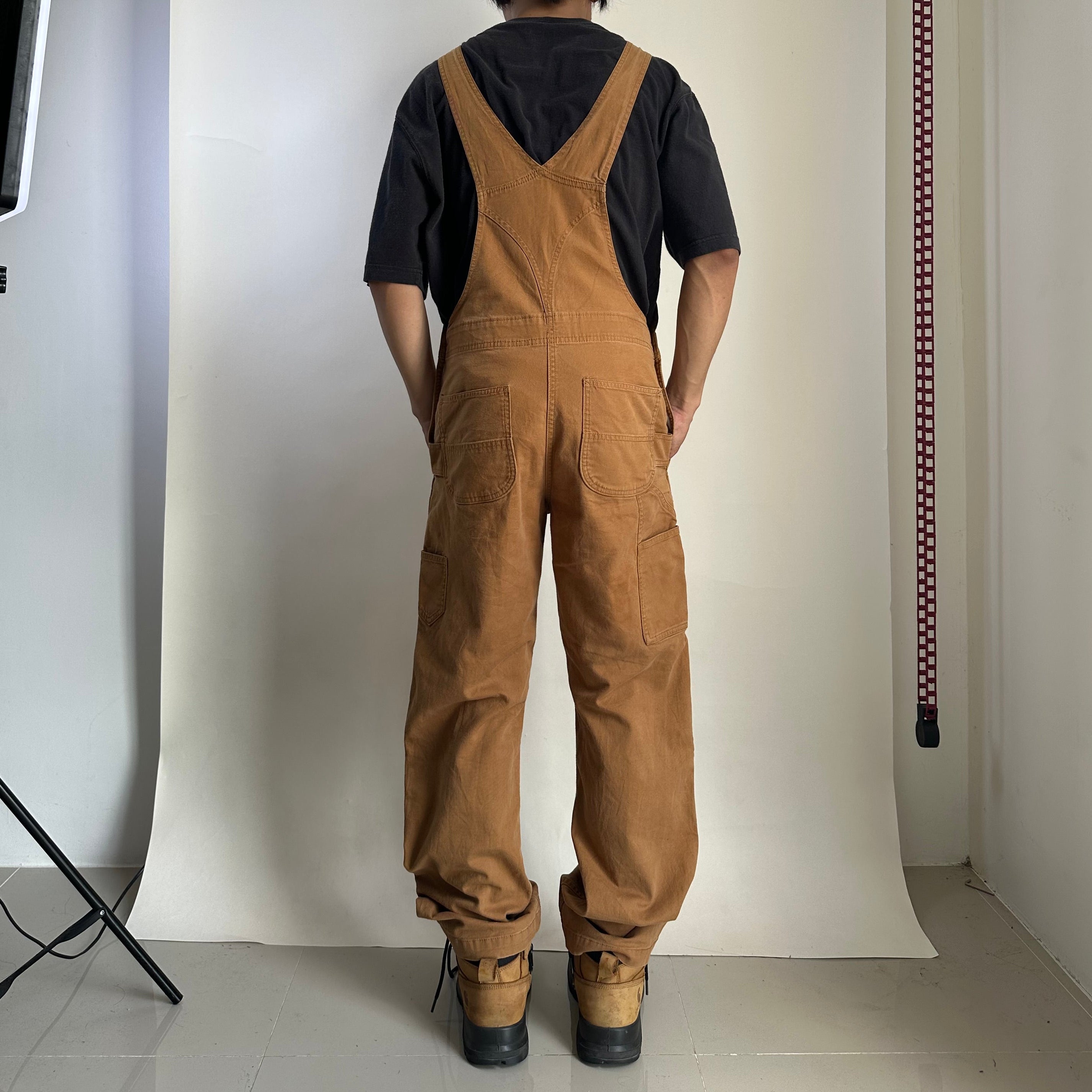 Carhartt Duck Bib Overalls Double Knee Brown (Size 32-34) - SOLD
