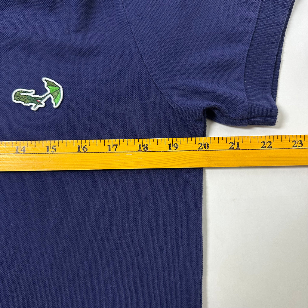 Lacoste Umbrella Crocodile Logo Polo Shirt in Navy (Size Medium)