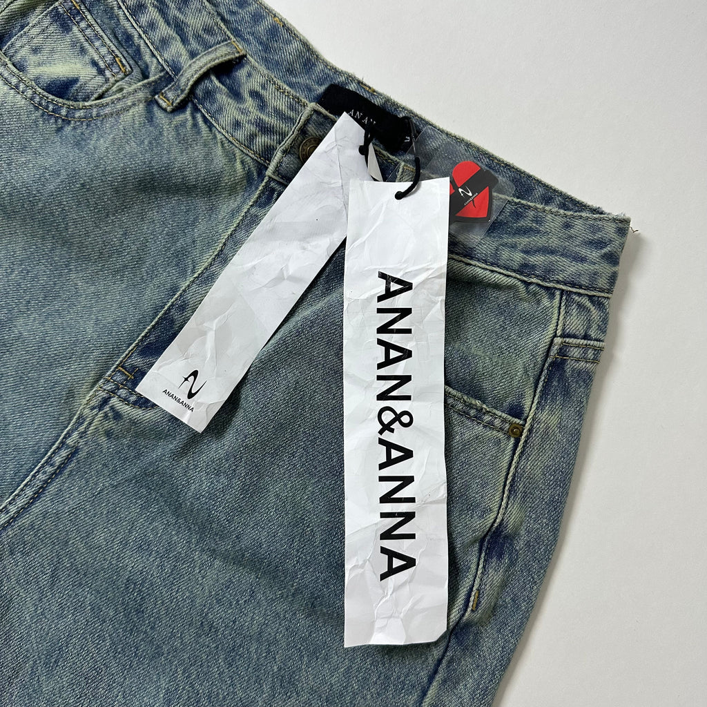 BRAND-NEW ANAN&ANNA Denim Baggy Pants (Size 28)
