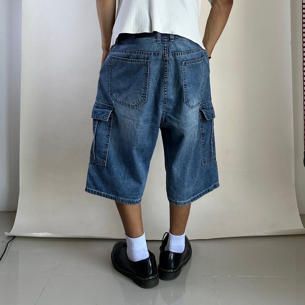Random Denim Cargo Jorts Size (34-36) - SOLD