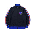 CHAMPION BIG C Track Jacket with Side tape Logo on sleeve Size Medium (Fits Large)