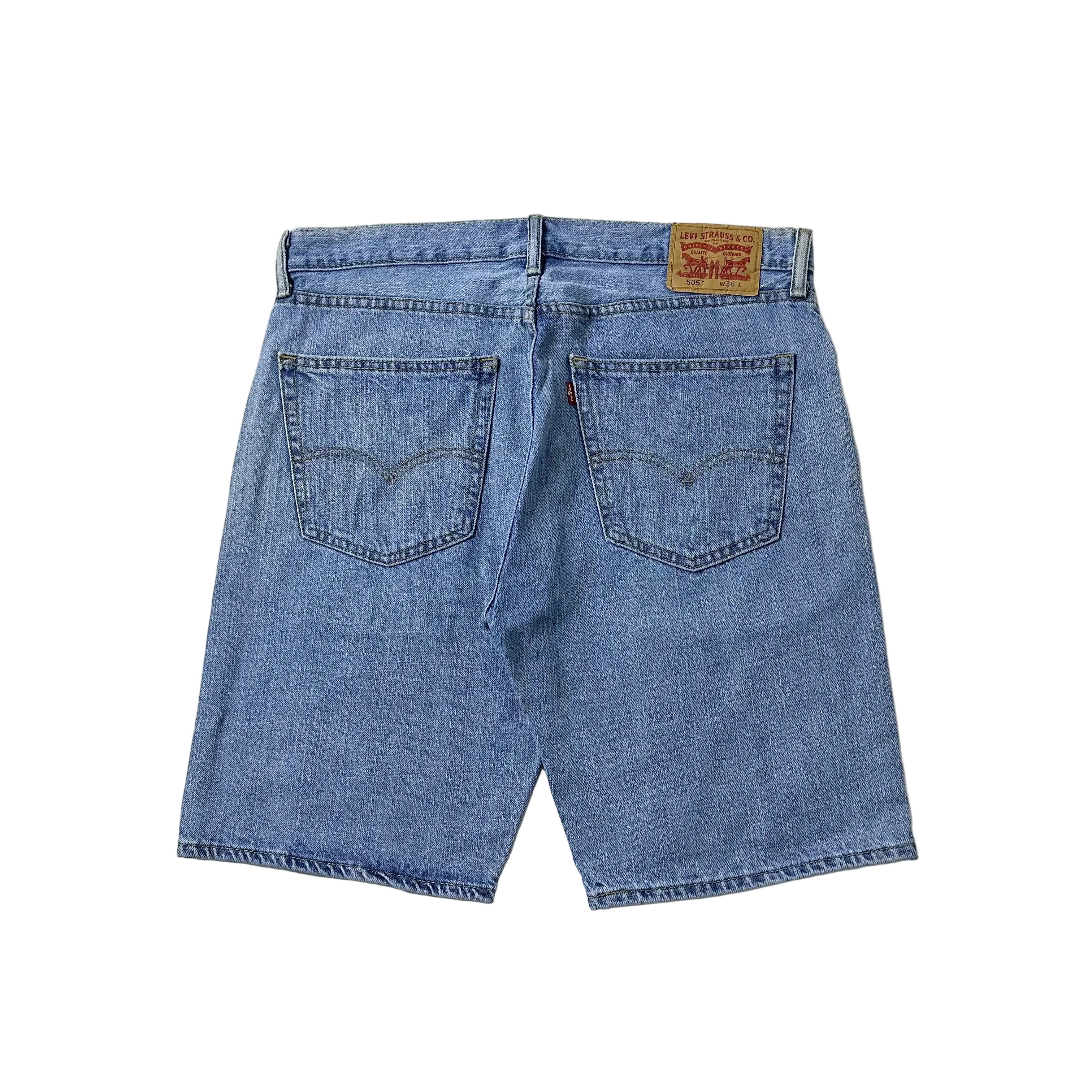 Levi’s 505 Denim Jorts in Light Wash Blue (Size 36)