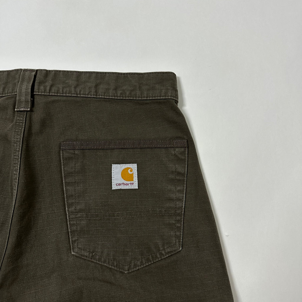 Carhartt Ripstop Cargo Shorts Dark Coffee Size 30