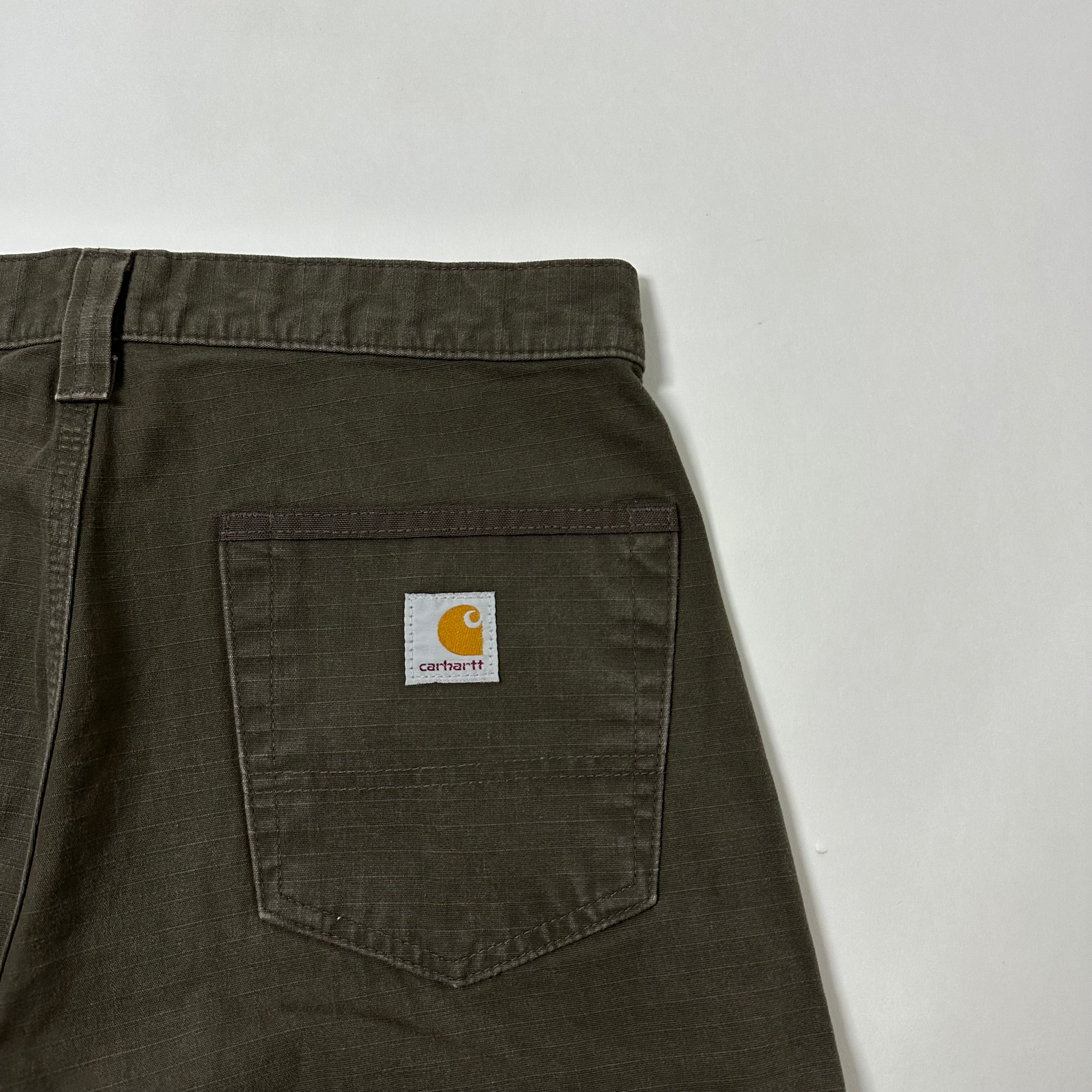 Carhartt Ripstop Cargo Shorts Dark Coffee Size 30