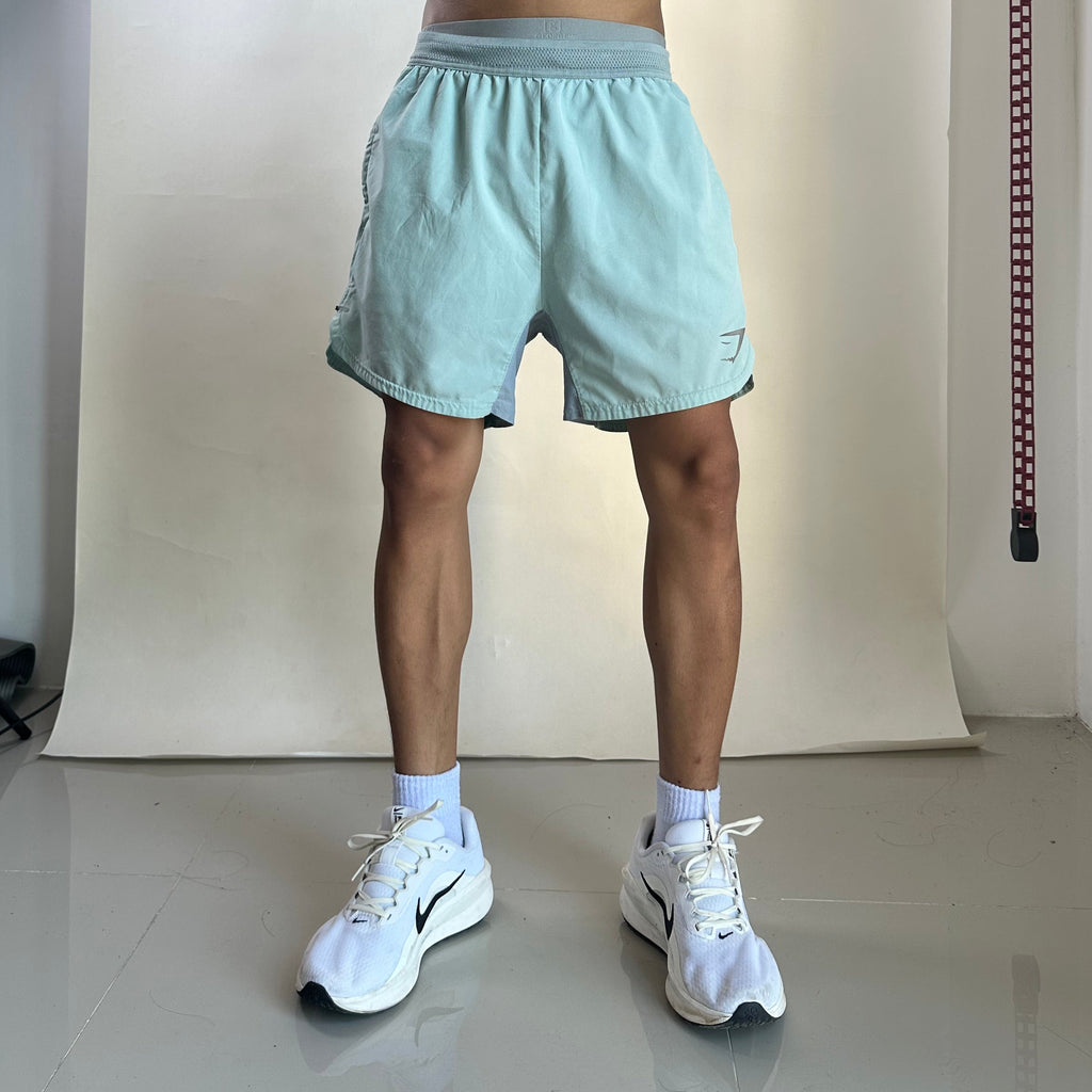 Gymshark Sport Shorts Lightweight and Breathable for Training Mint Green Size Medium (29-36)
