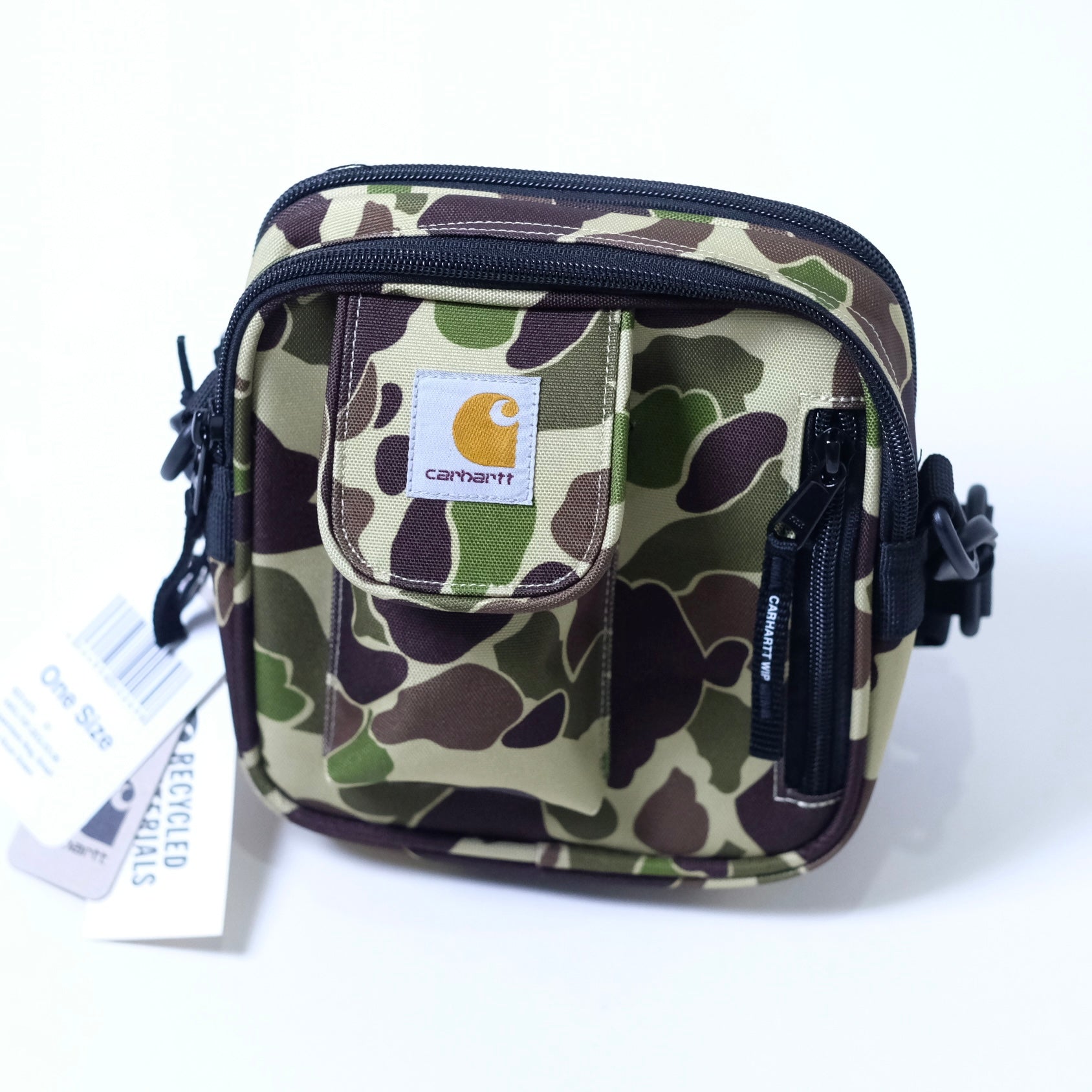 Carhartt WIP Essentials Bag, Small Camo Duck Green