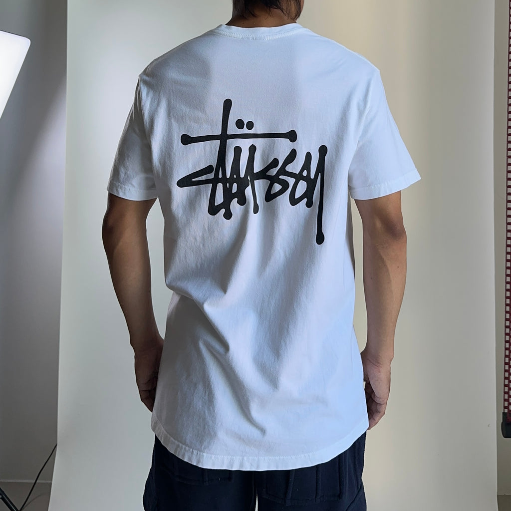 Stussy Basic Logo T-shirt White Large - SOLD