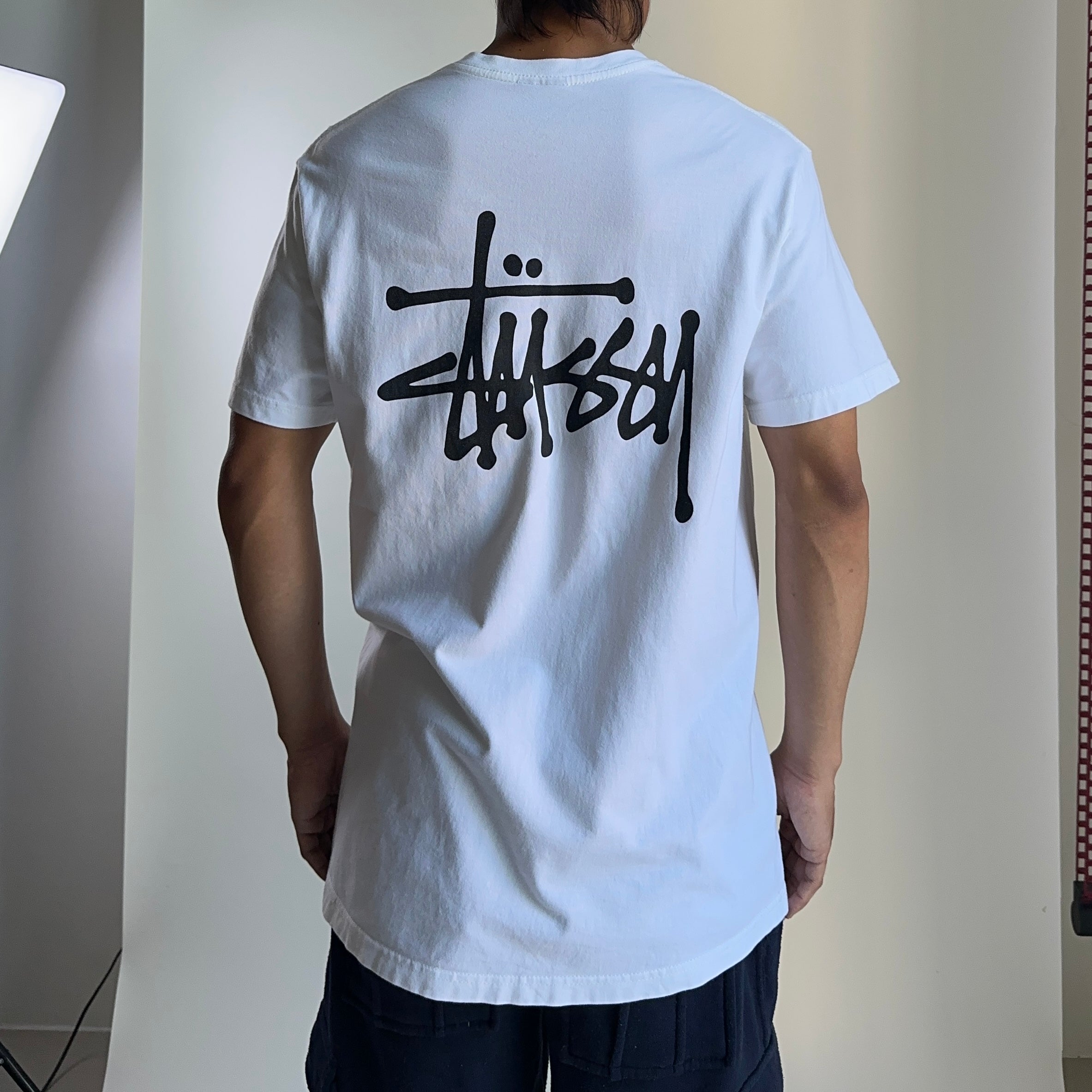 Stussy Basic Logo T-shirt White Large - SOLD