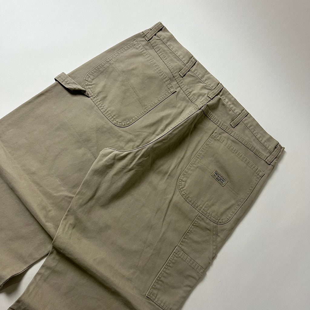 Wrangler Relaxed Fit Carpenter Pants in Golden Khaki (Size 38)