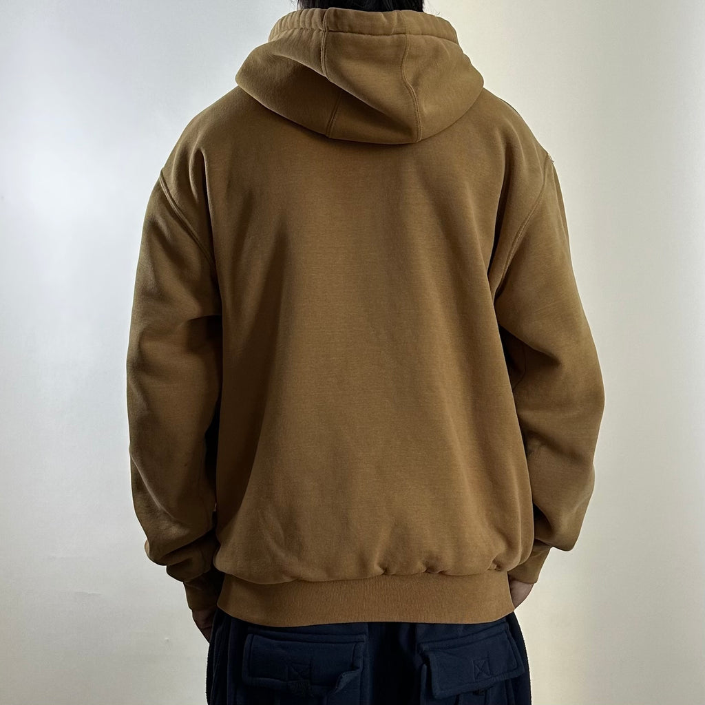 Carhartt Full Zip Hoodie Jacket Brown Size Large