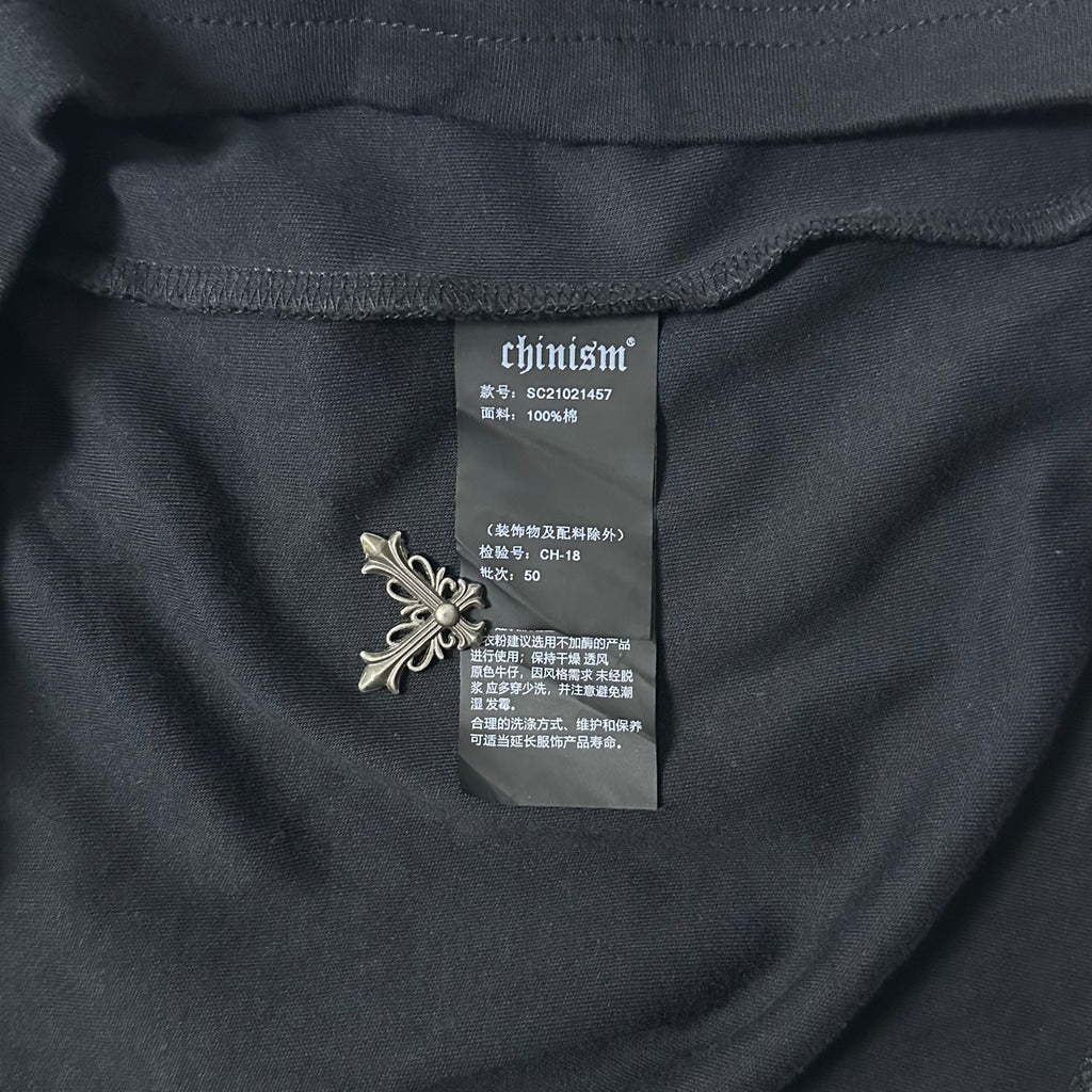 Chinism “My life be like” Graphic T-shirt in Black Size Medium (Fits Large)