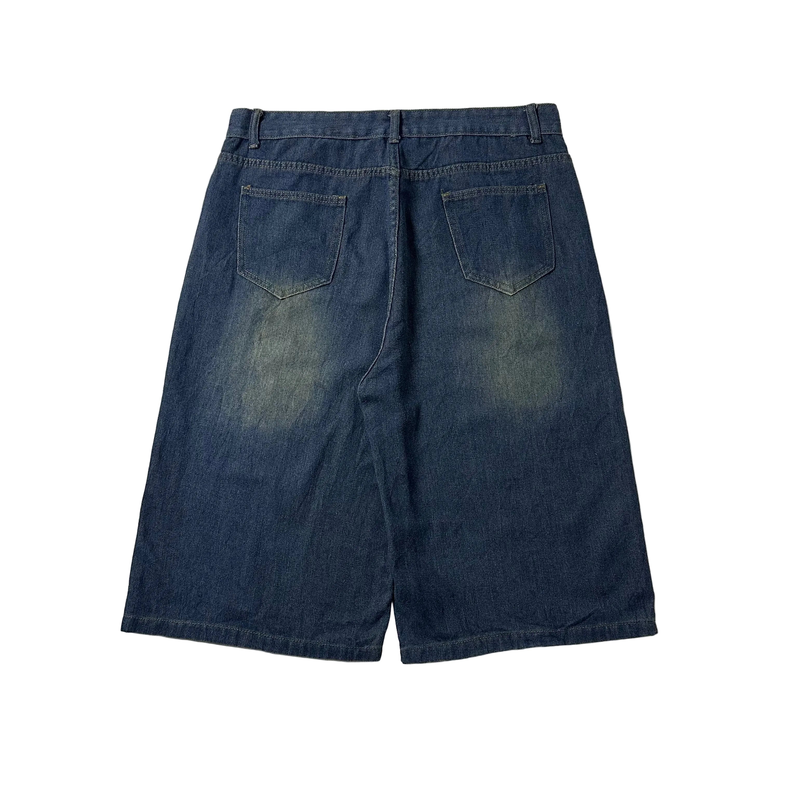 Random Baggy Long Jorts Washed Blue (Size 36)
