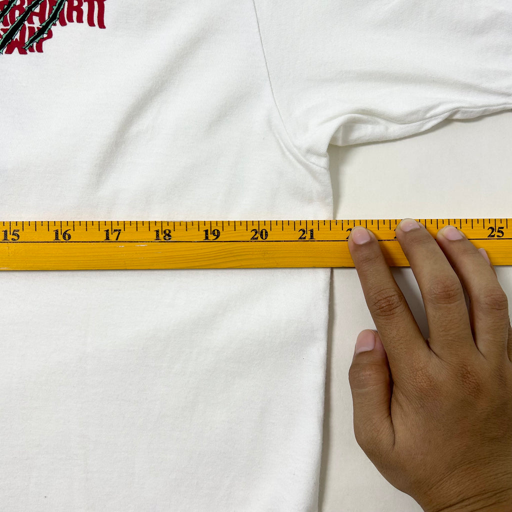 Carhartt WIP Scratch T-shirt in White Size Medium (Fits Large) - SOLD
