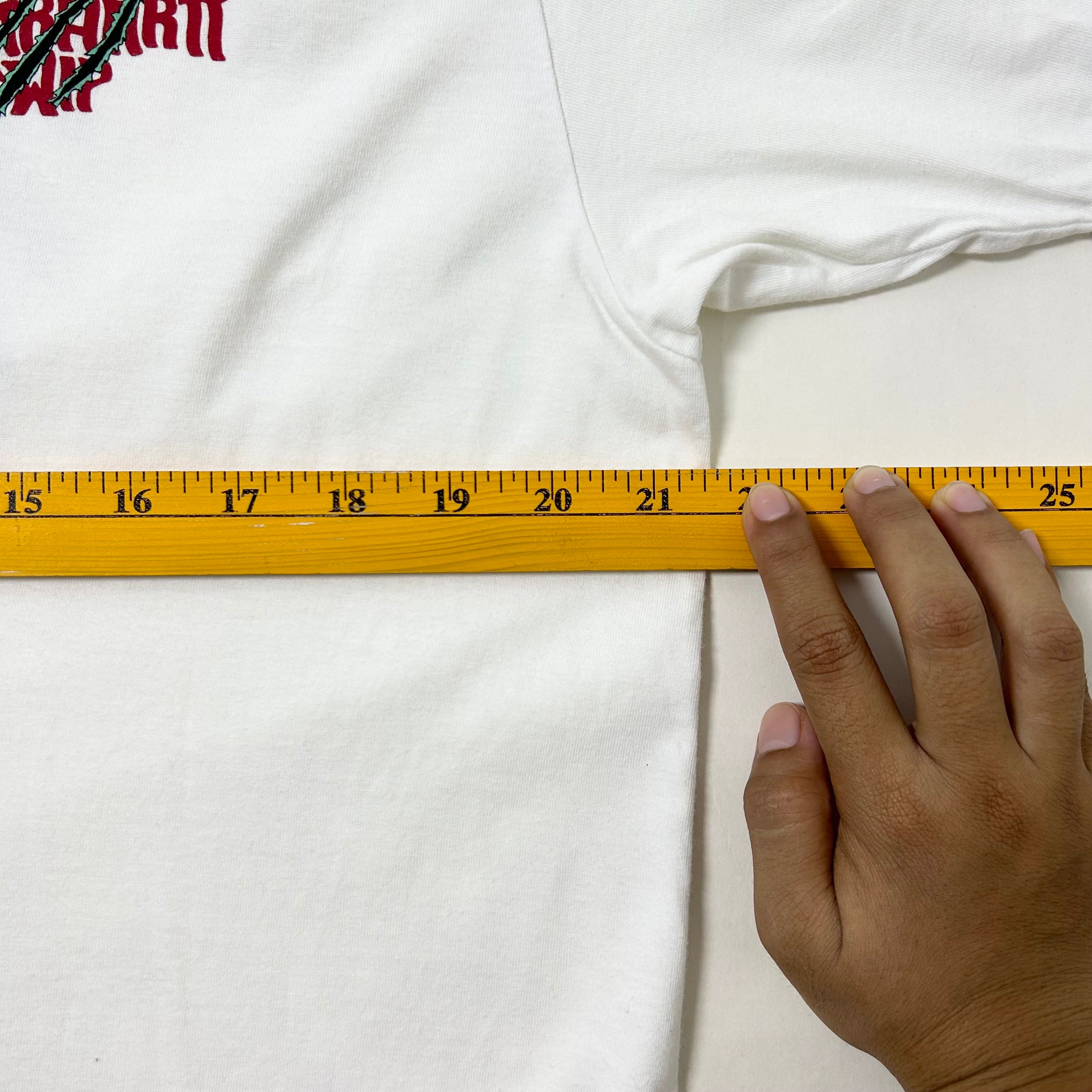 Carhartt WIP Scratch T-shirt in White Size Medium (Fits Large) - SOLD