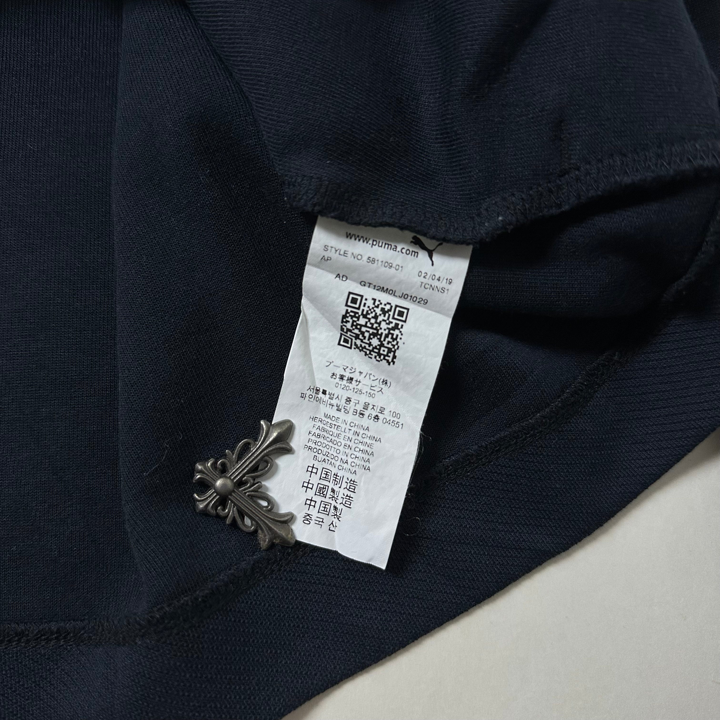 Puma Zip-up Hoodie Jacket in Black (Size Medium)