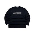 We11done Black Pearl Logo Long Sleeve Size Small (Fits Large) OFF only