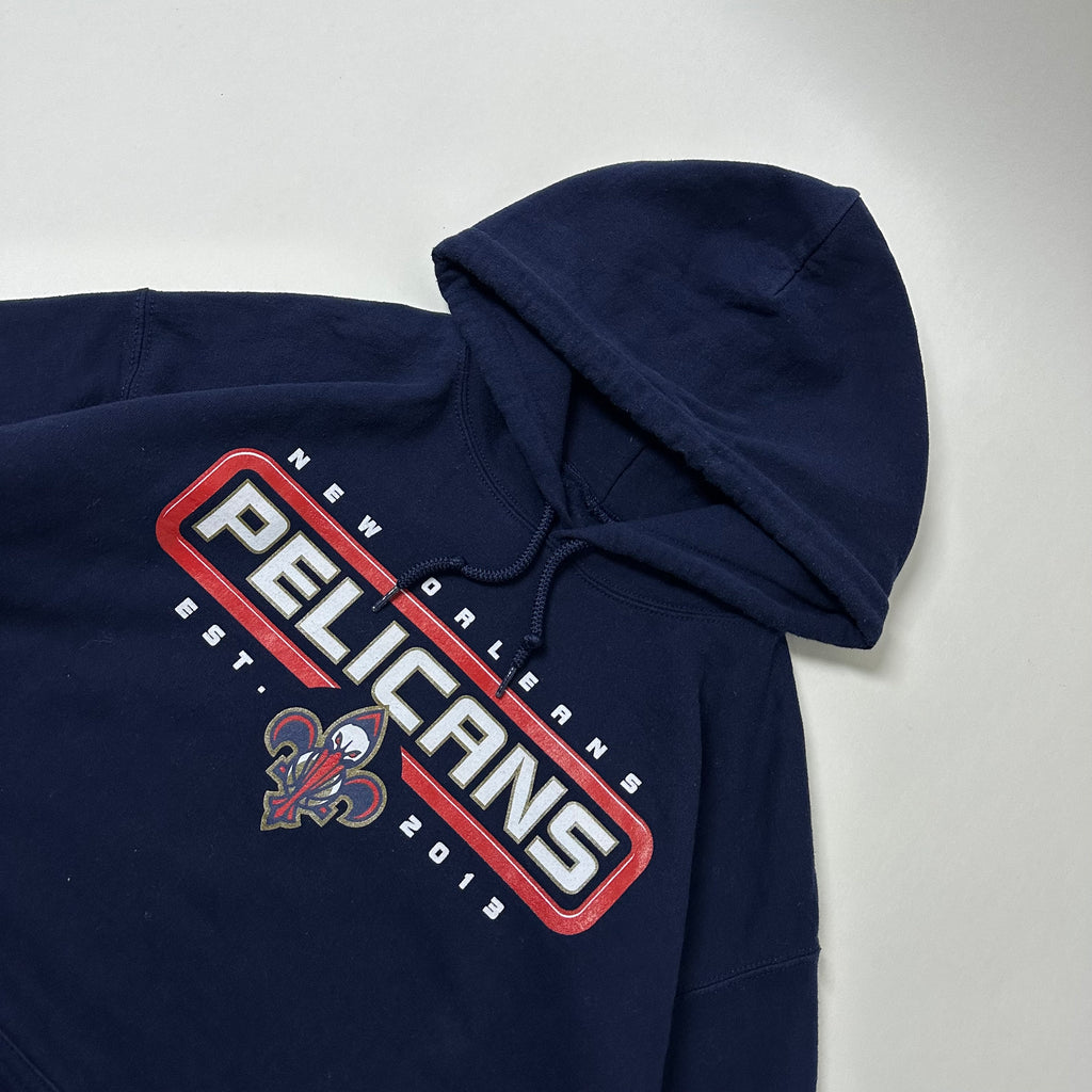 NBA New Orleans Pelicans Hoodie Jacket in Navy Blue (Size Medium)