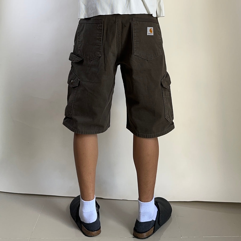 Carhartt Ripstop Cargo Shorts Dark Coffee Size 30